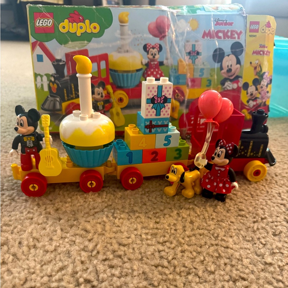 Mickey Mouse Duplo LEGO birthday train